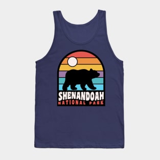 Shenandoah National Park Virginia Bear Badge Tank Top